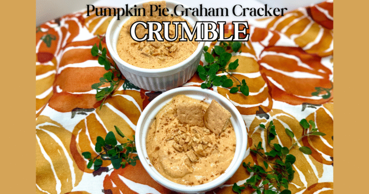 Pumpkin Pie Graham Cracker Crumble Ramekins